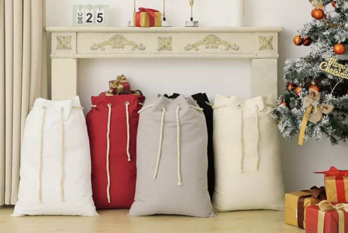 Plain Colour Canvas Santa Sacks