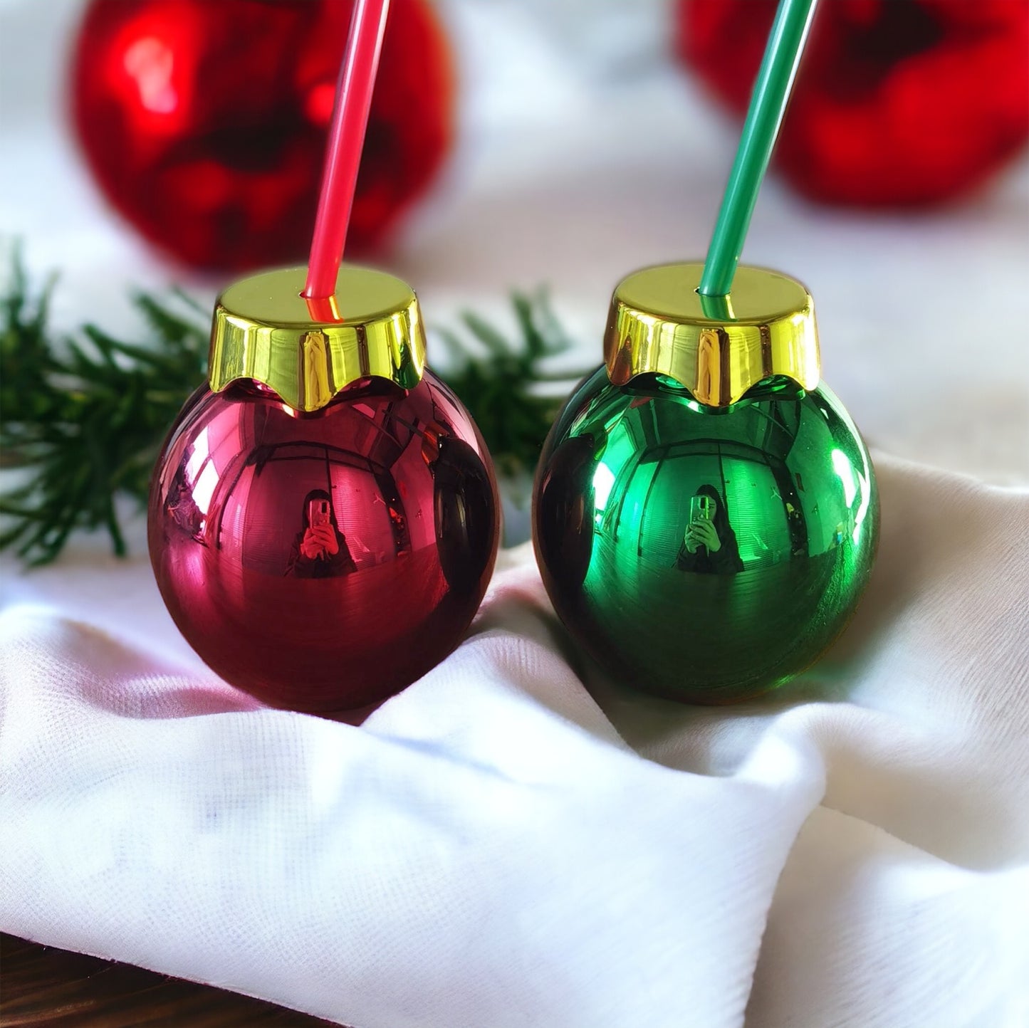 Christmas Drinking Bauble Tumbler