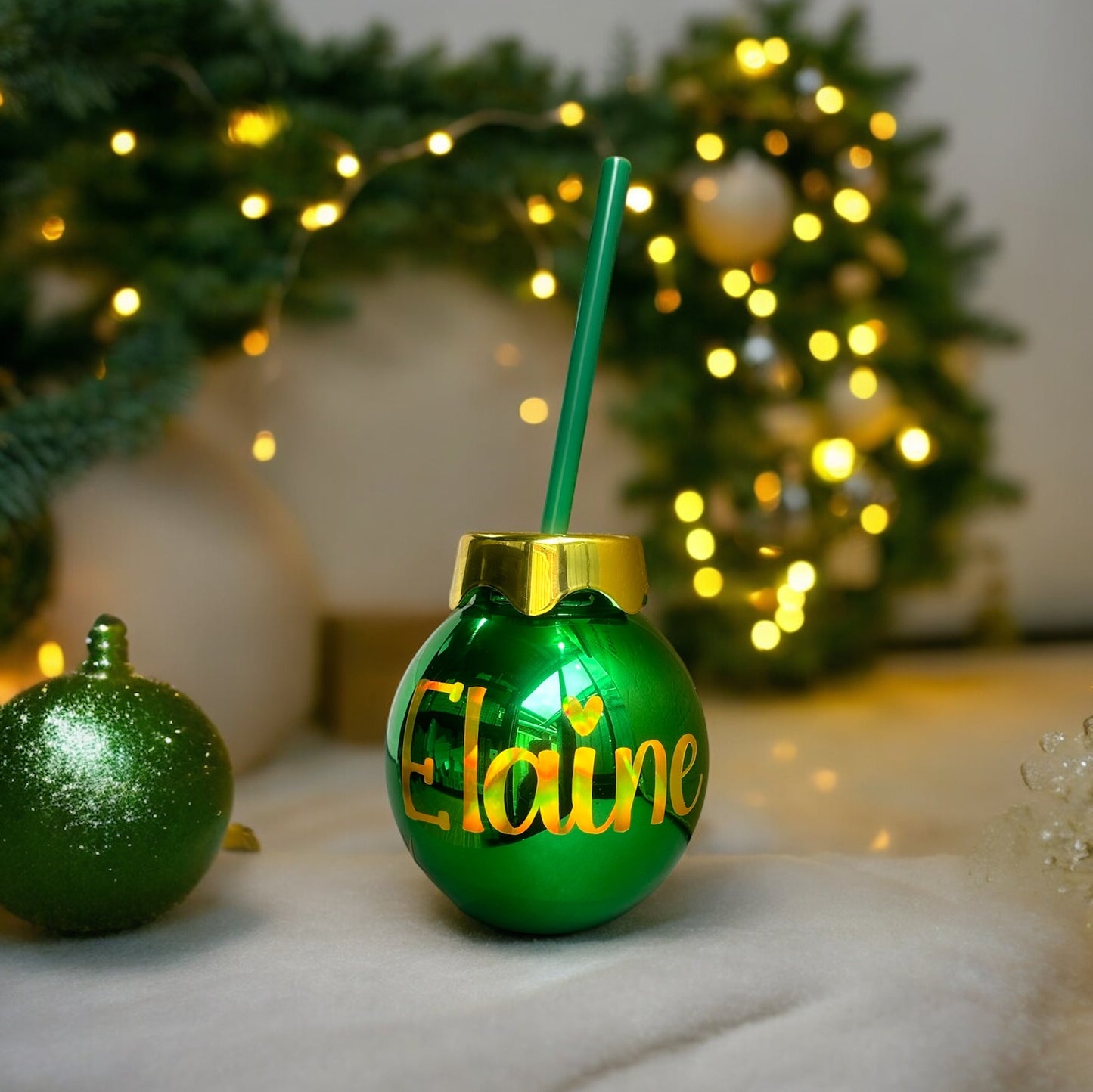 Christmas Drinking Bauble Tumbler