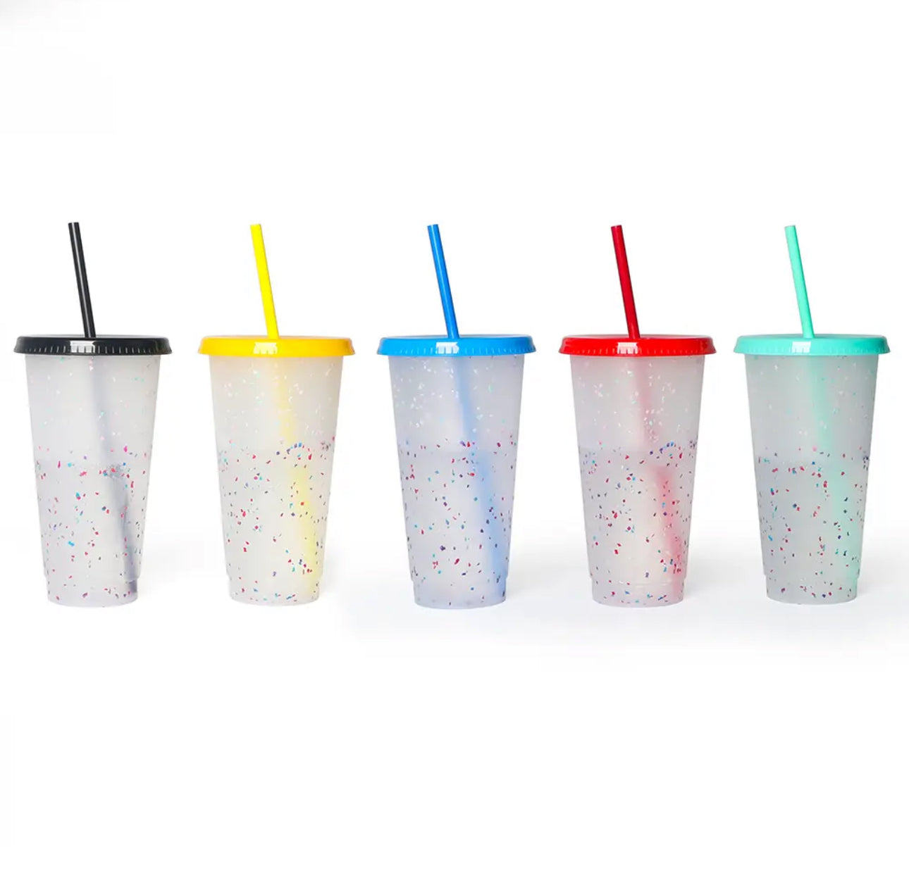 Clear with Confetti Colour Change Cup 24oz