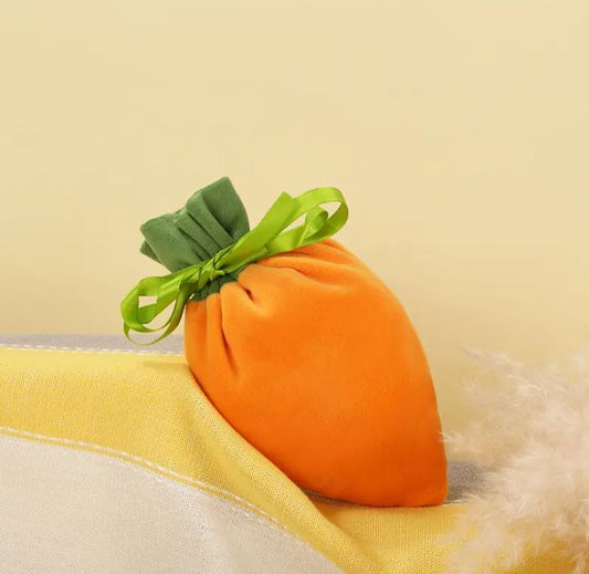 Mini Carrot Velvet Bag