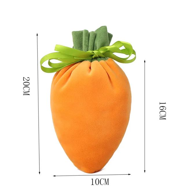 Mini Carrot Velvet Bag