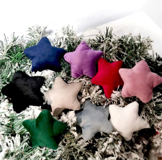 Velvet Plush Christmas Stars - Hanging