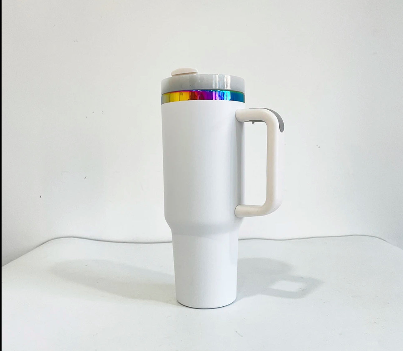 40oz Rainbow Plated Tumbler