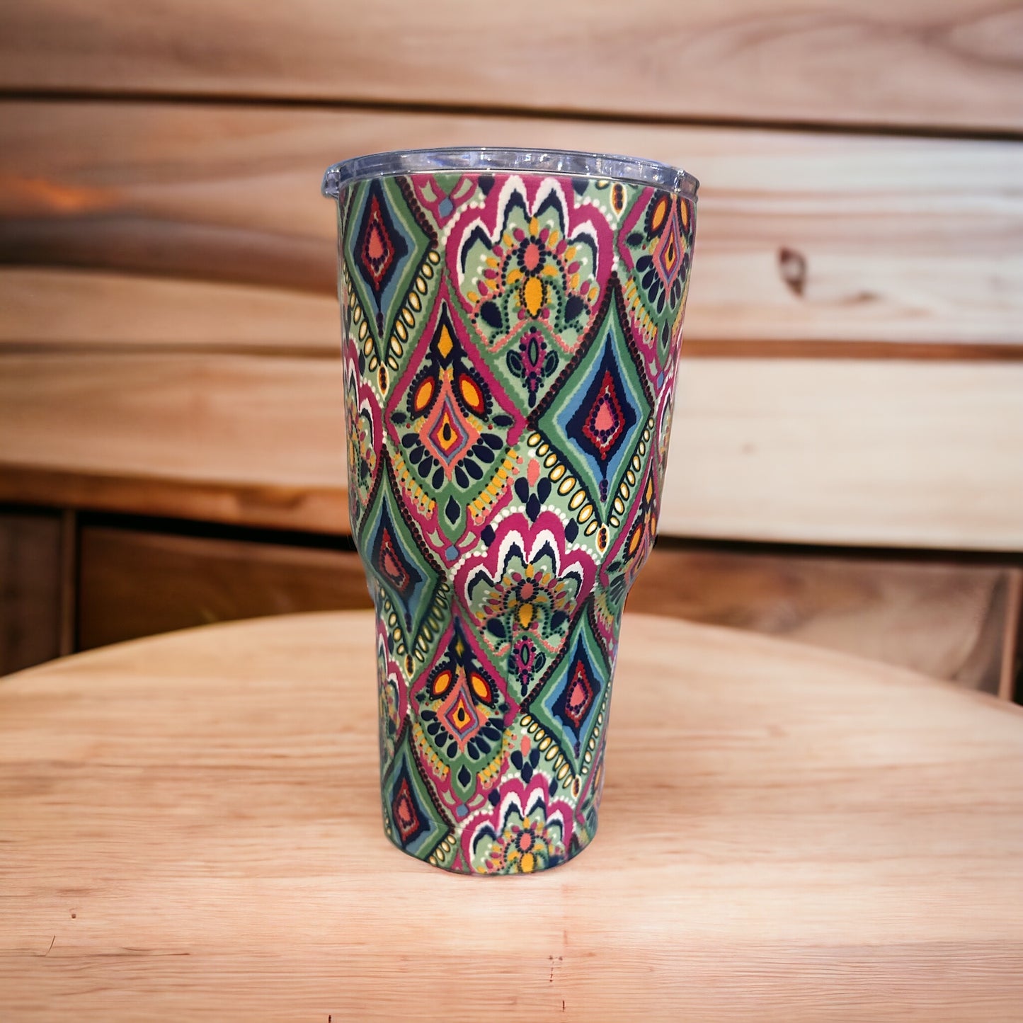 Patterned 30oz Stainless Steel Tumbler