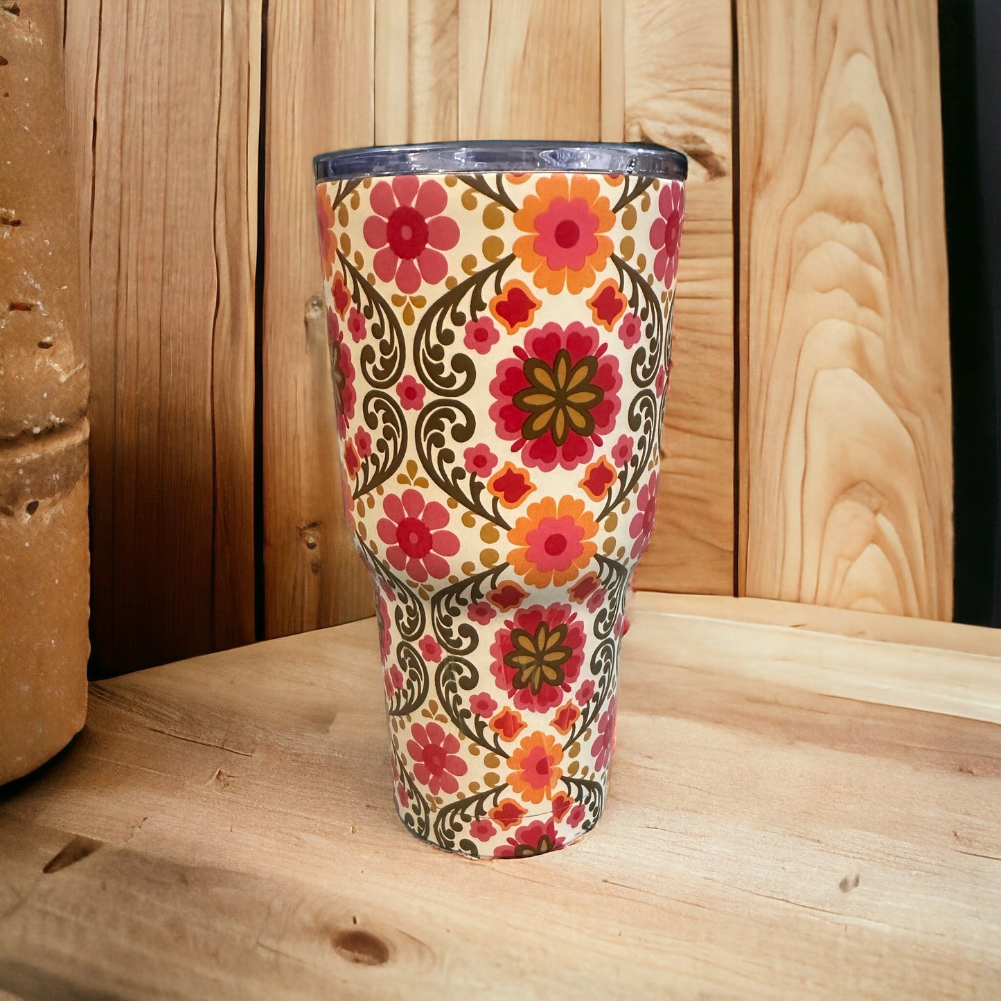 Patterned 30oz Stainless Steel Tumbler