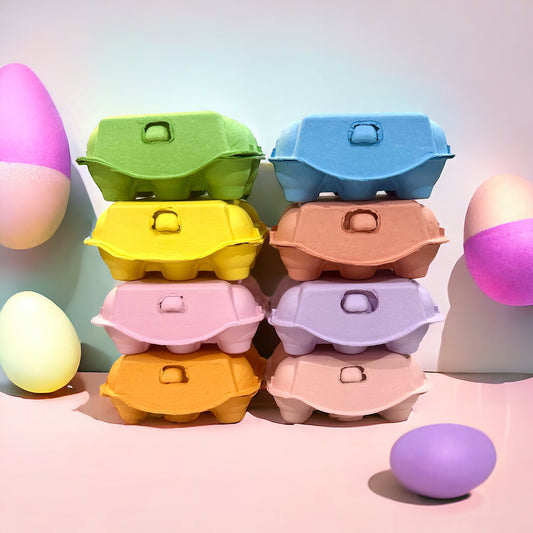 Colored Egg Carton - 6 Hole- various colours