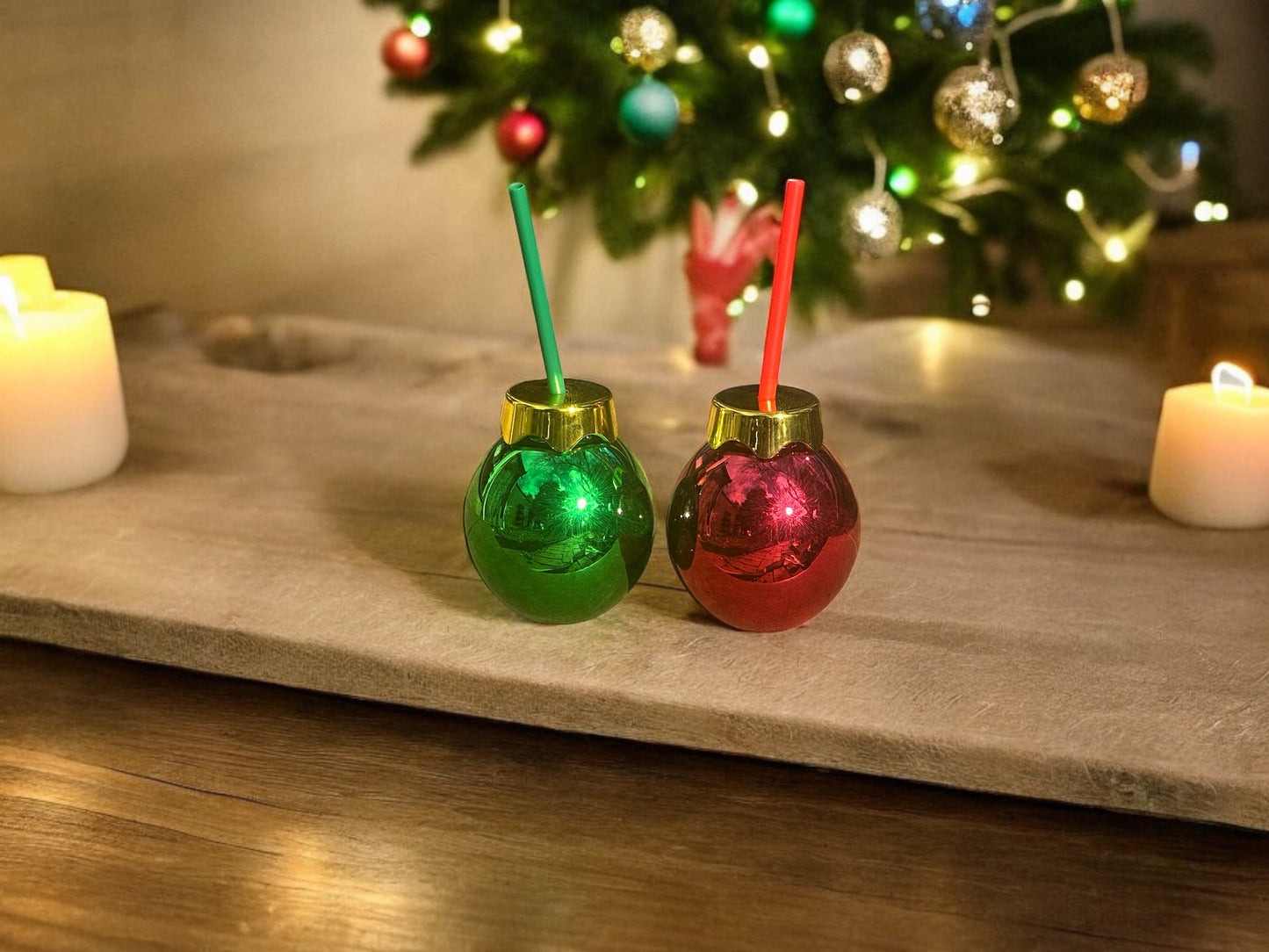 Christmas Drinking Bauble Tumbler