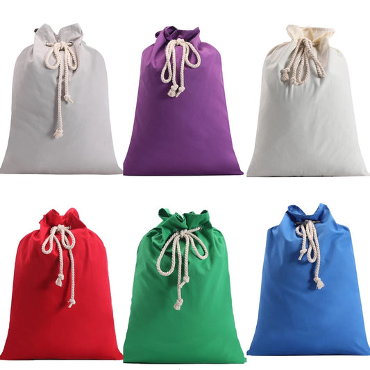 Plain Colour Canvas Santa Sacks