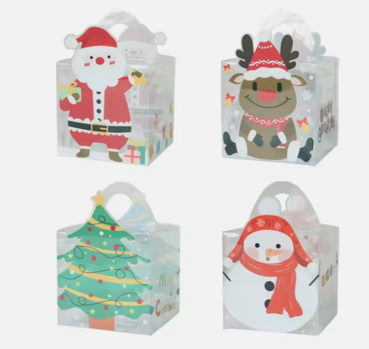 Transparent Christmas Bauble/Cupcake/Cookie Gift Boxes - 4 designs available