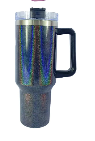 40oz Insulated Shimmer Stainless Steel Tumbler with Handle