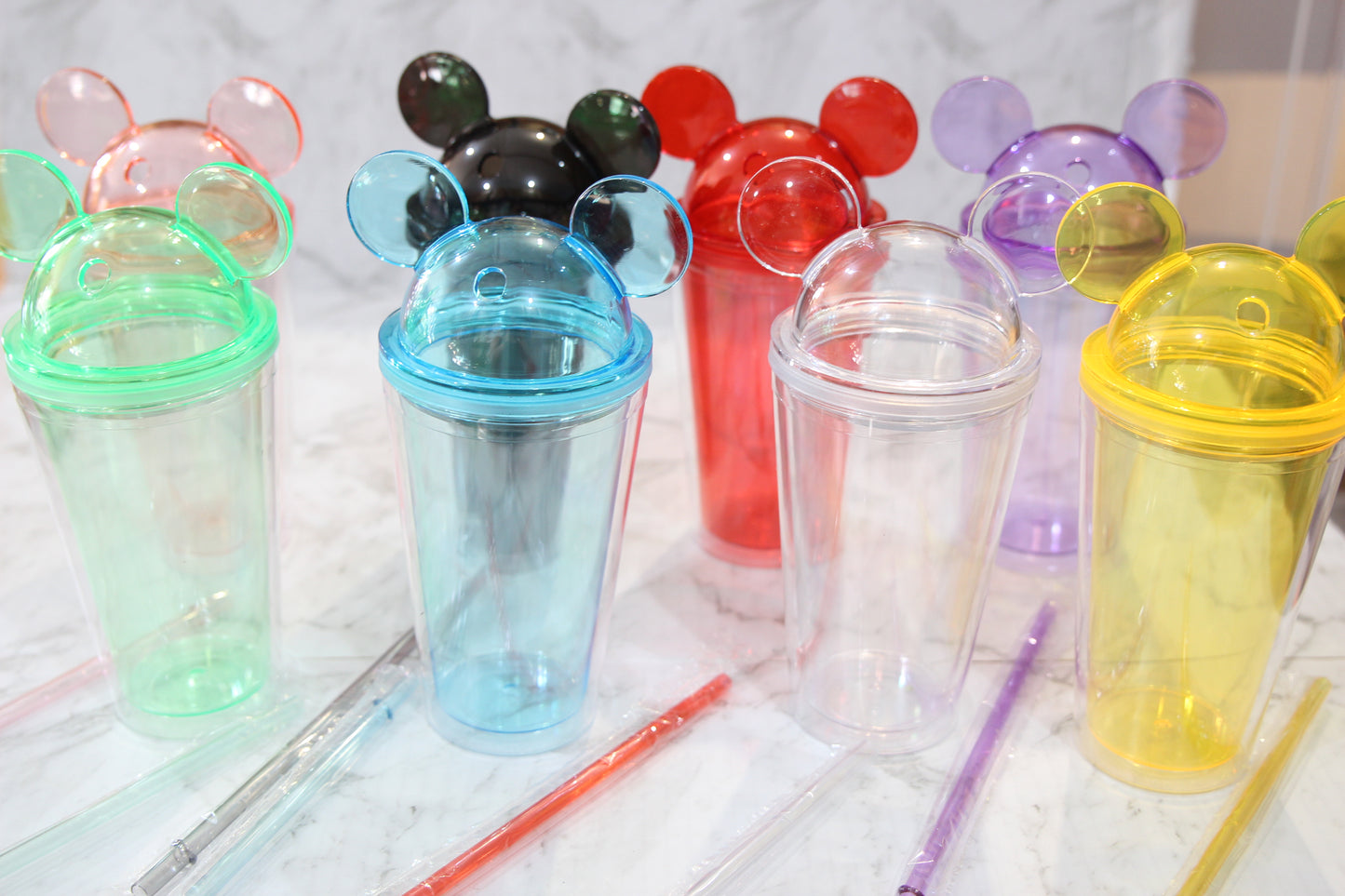 Mouse Ear Acrylic Cups 450ml