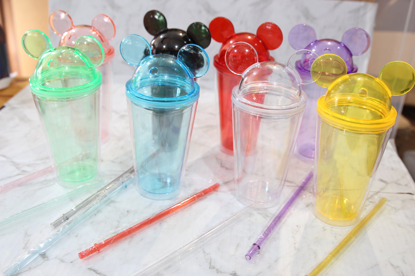 Mouse Ear Acrylic Cups 450ml