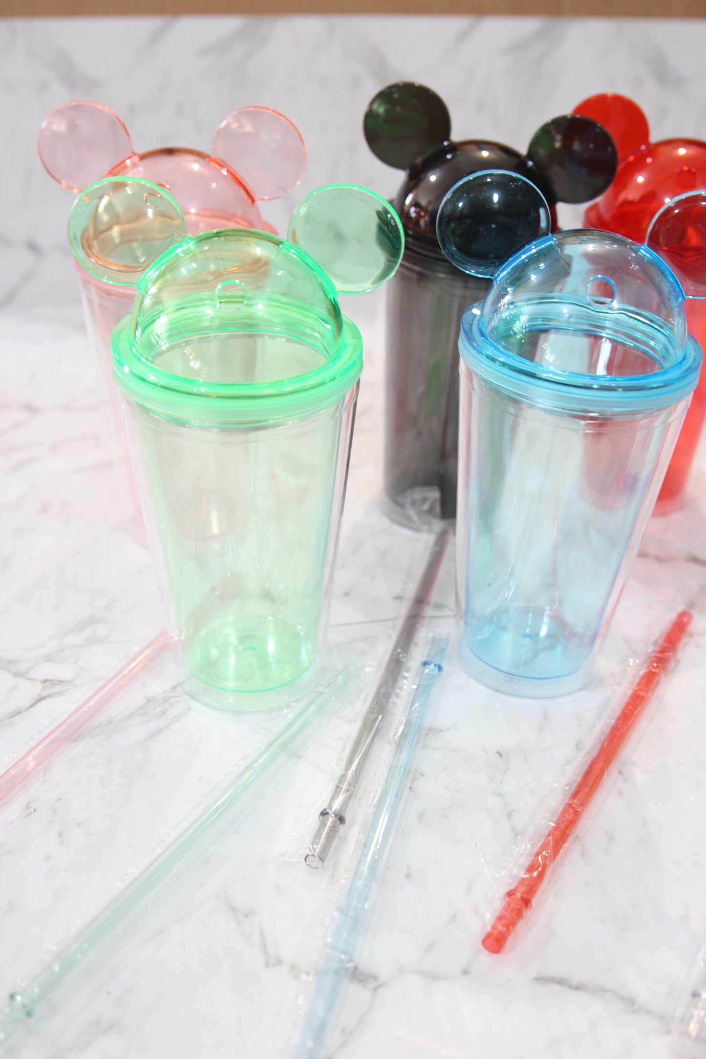 Mouse Ear Acrylic Cups 450ml