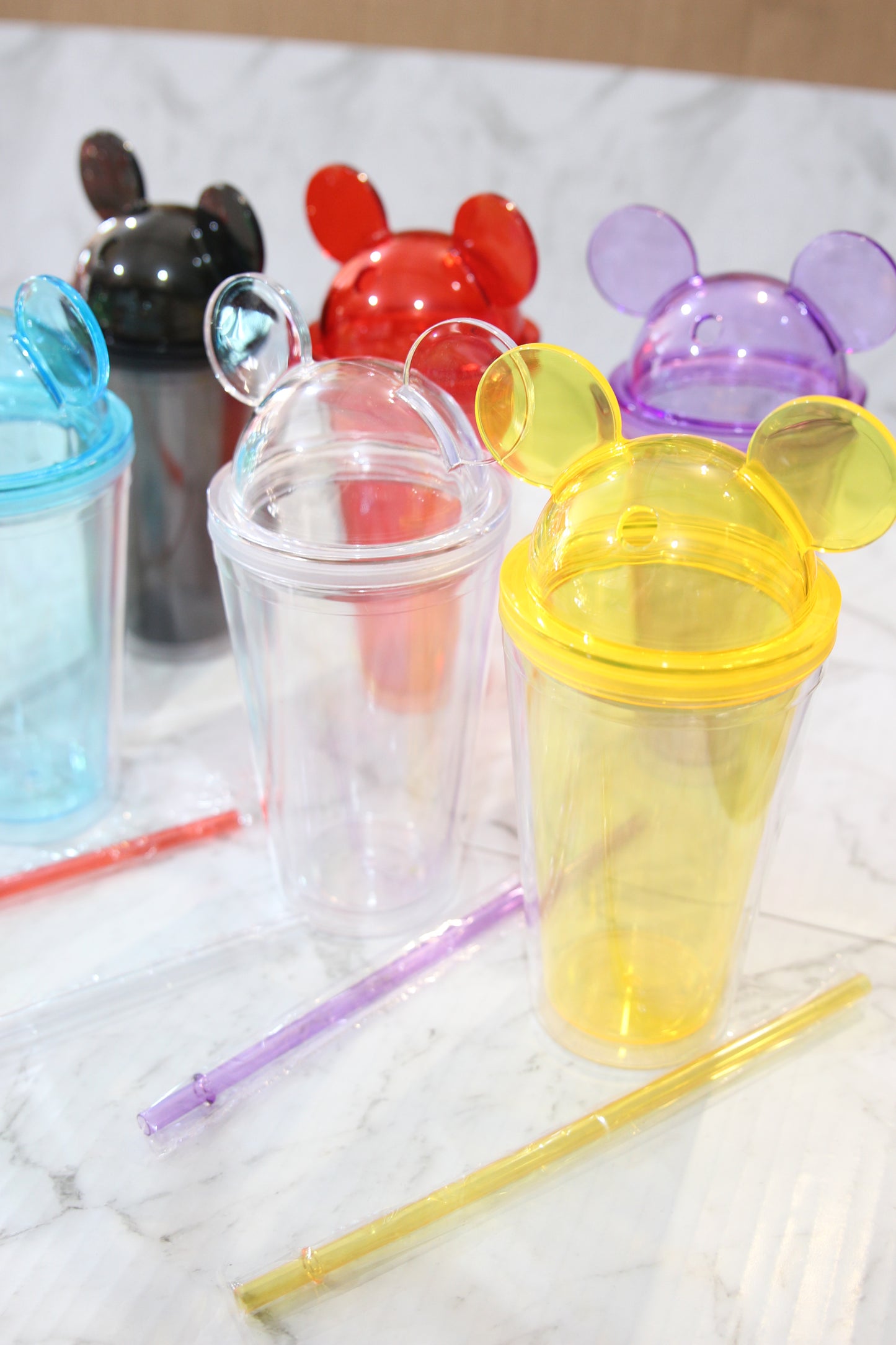 Mouse Ear Acrylic Cups 450ml