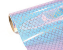 Semi Clear Opal Patterned Permanent Adhesive Vinyl - 1m Roll