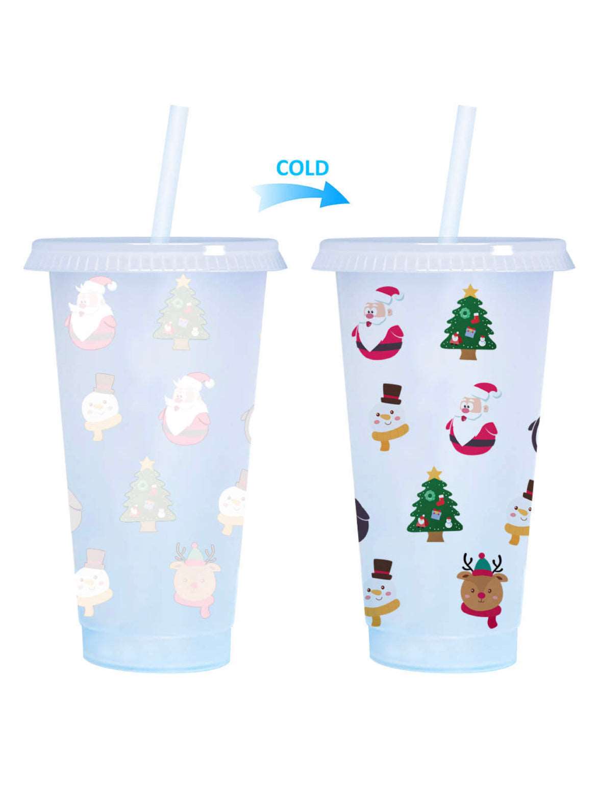 Christmas Colour Change Cup 24oz