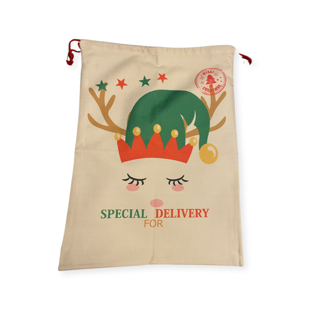 Jute Santa Sacks - Multiple Styles