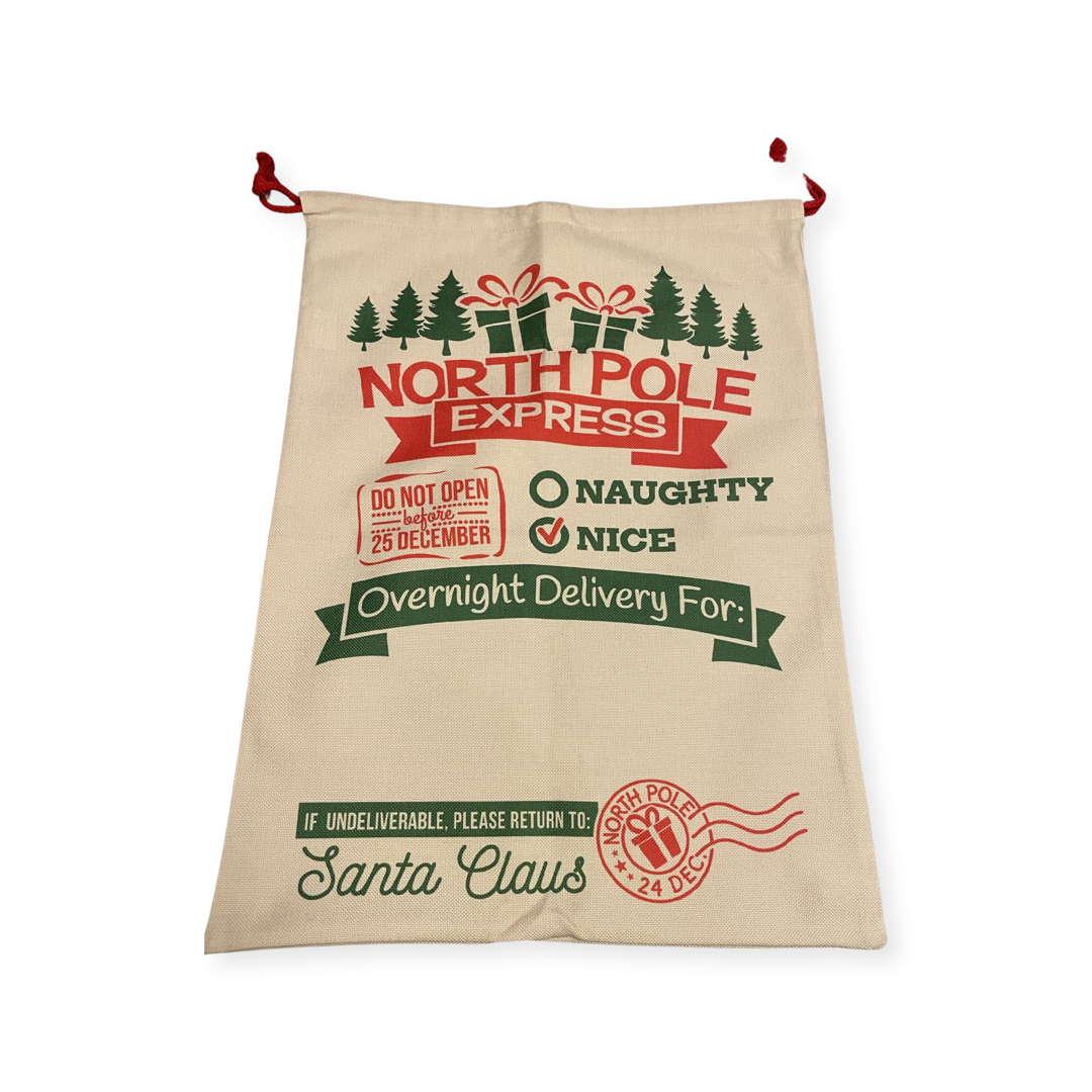 Jute Santa Sacks - Multiple Styles