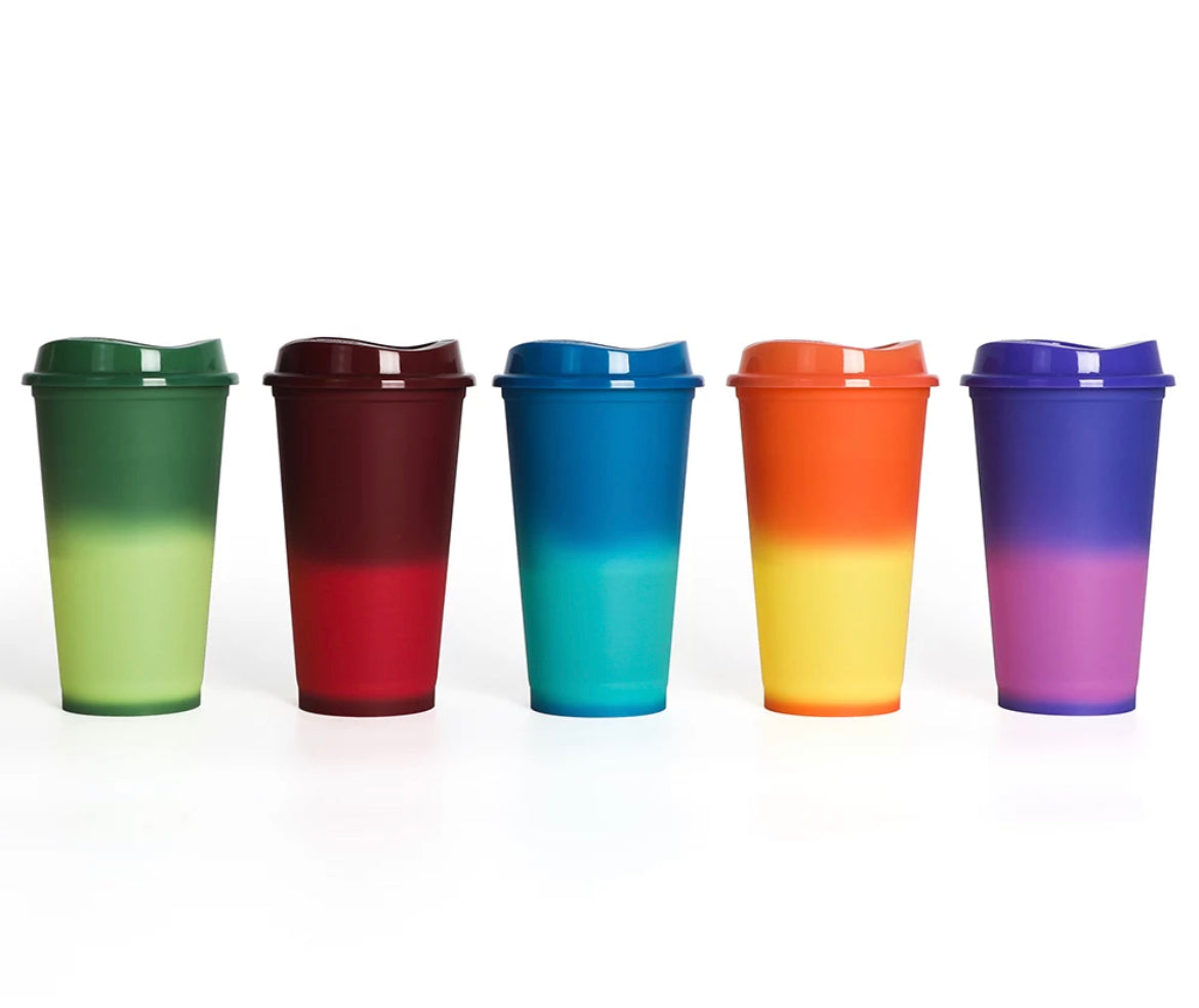 16oz Colour Changing Coffee Cup - Various Colours