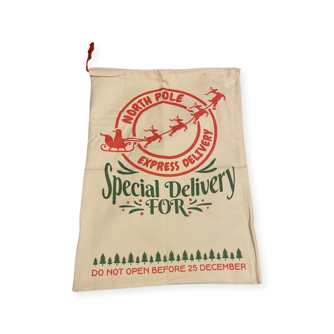 Jute Santa Sacks - Multiple Styles