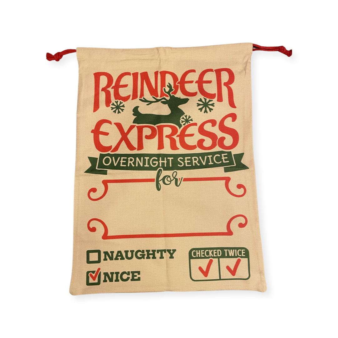 Jute Santa Sacks - Multiple Styles