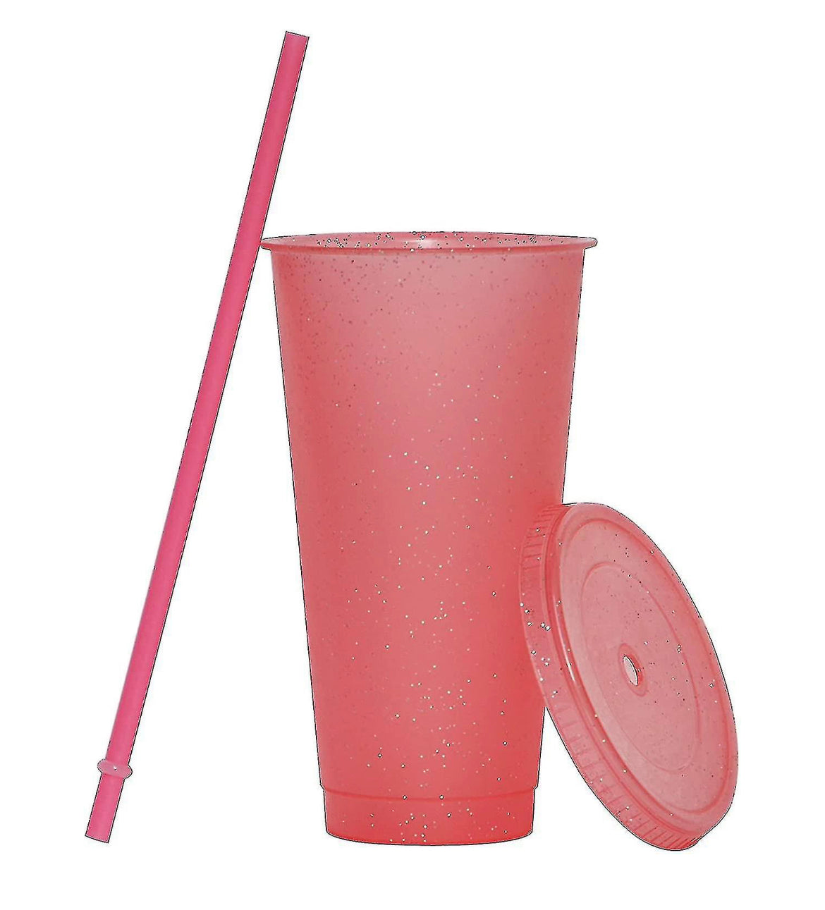 Glitter Cold Cup - With Lid and Straw 24oz - Multiple Colours