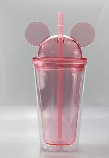 Mouse Ear Acrylic Cups 450ml