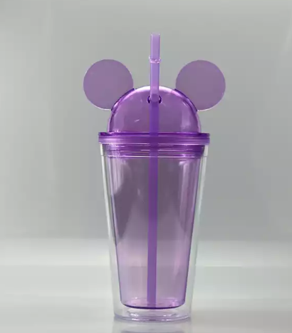 Mouse Ear Acrylic Cups 450ml